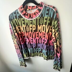 FP Movement logo bell sleeve pullover